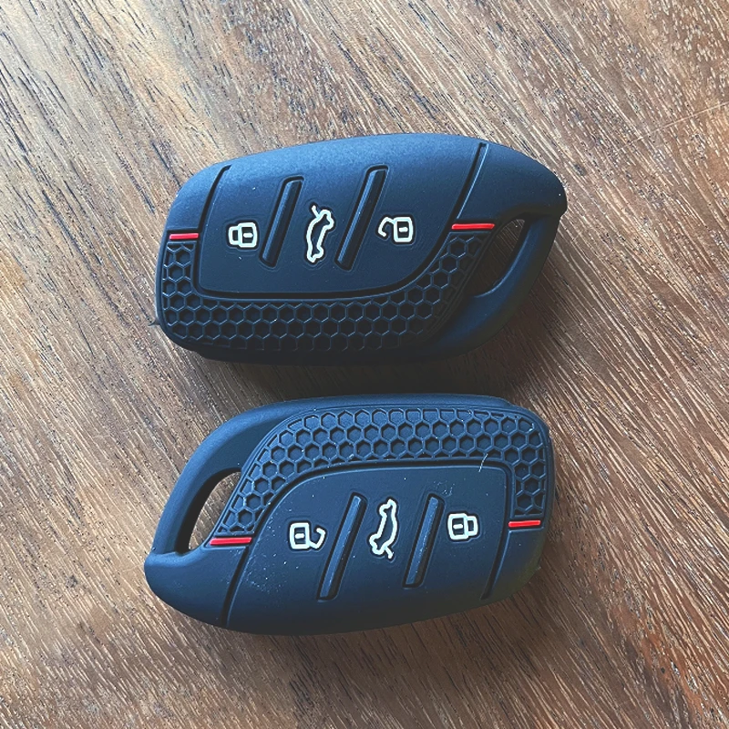 Für MG4 2023 Mg4 Ev MG HS GT ZS EV ZX MG5 MG6 3 Tasten Silikon Fob Schlüssel Abdeckung Fall Schlüsselbund für Roewe RX3 RX5 RX8 ERX5 I6 I5