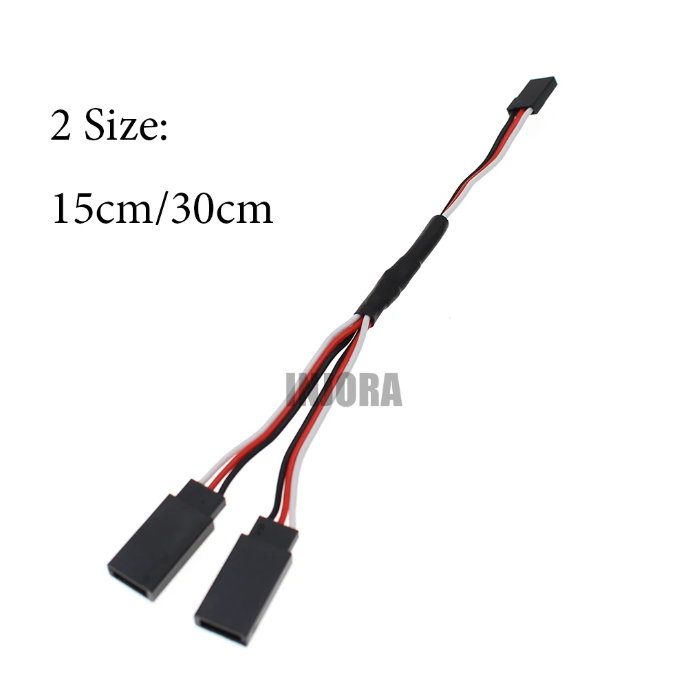 INJORA 1PCS 15cm 30cm RC Servo Extension Y Wire Cable for JR Futaba RC Model