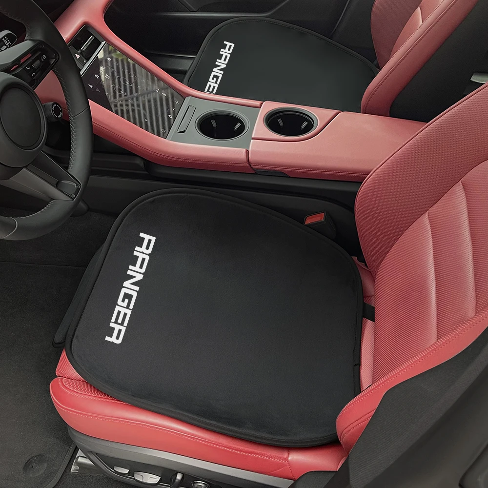 3Pcs Car Front Back Seat Cover Pad Auto Accessories For Ford Ranger Raptor Wildtrak 2023 T6 XLT 2022 T7 T8 2015 XLS XL 4X4 2019