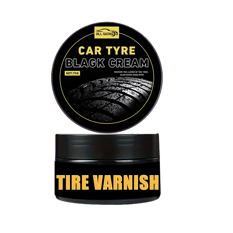 Car Tire Care Kit-Wax Polish for Blackening Glossing Durable Anti-Aging Formula Protective Glaze Coating Agent Revitalize Tires