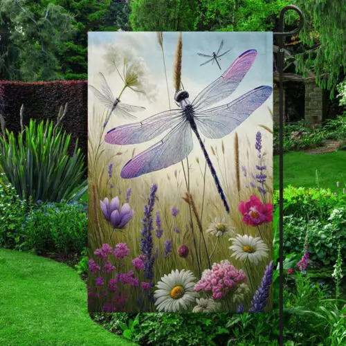 Dragonfly Flowers W…