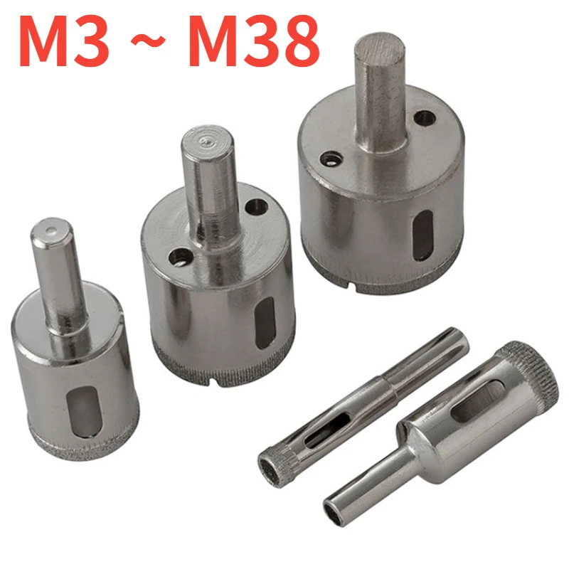 M3~M38  Diamond Tool Drill Bit Diamond Coated Drill Bit Glass Ceramic Tile Marble Saw Cutting Tools Meal Drilling Power Tool