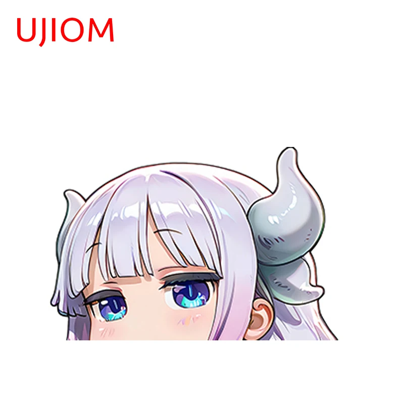 UJIOM Kanna Kamui Anime Figure Wall Sticker Exquisite Enchanting Customizable Decal Kitchen Cupboard Decoration No Correction view 2