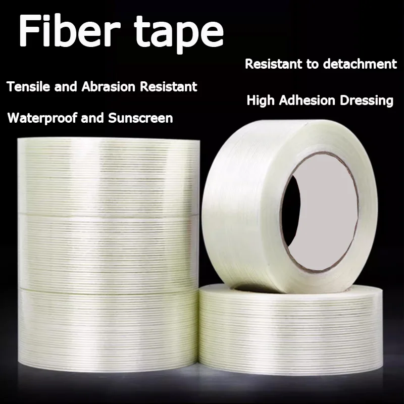 

Single-Sided Fiberglass Tape with Strong Striped Grid, Industrial-Grade High Adhesive, Suitable for Lithium Batteries, Home Appl