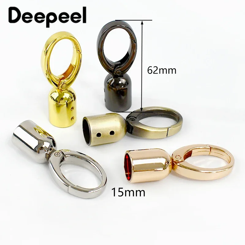 2/4Pcs Deepeel Bag Straps Connector Hanger Metal Buckles for Bags Cap Clasp Handbag Strap Stopper Cord Hook Hardware Accessories