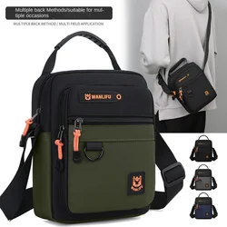 Multifunctionele Kleine Heren Handtas Eenvoudige Oxford Casual Schoudertassen Voor Mannen Crossbody Tas Vintage Zomer Nylon Messenger Bag Sac