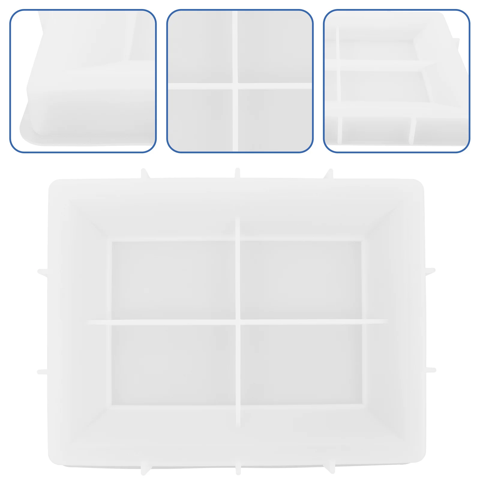 Silicone Photo Frame Mold Premium Safe Flexible Material for DIY Crafts Creative Picture Frame Making Supplies Resin Craft Mold