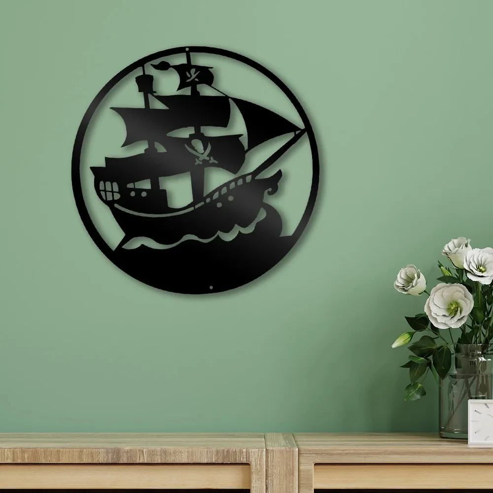 Pirate Ship Wall sticker, Suitable For bedrooms, offices, Living rooms, Removable self-adhesive Design