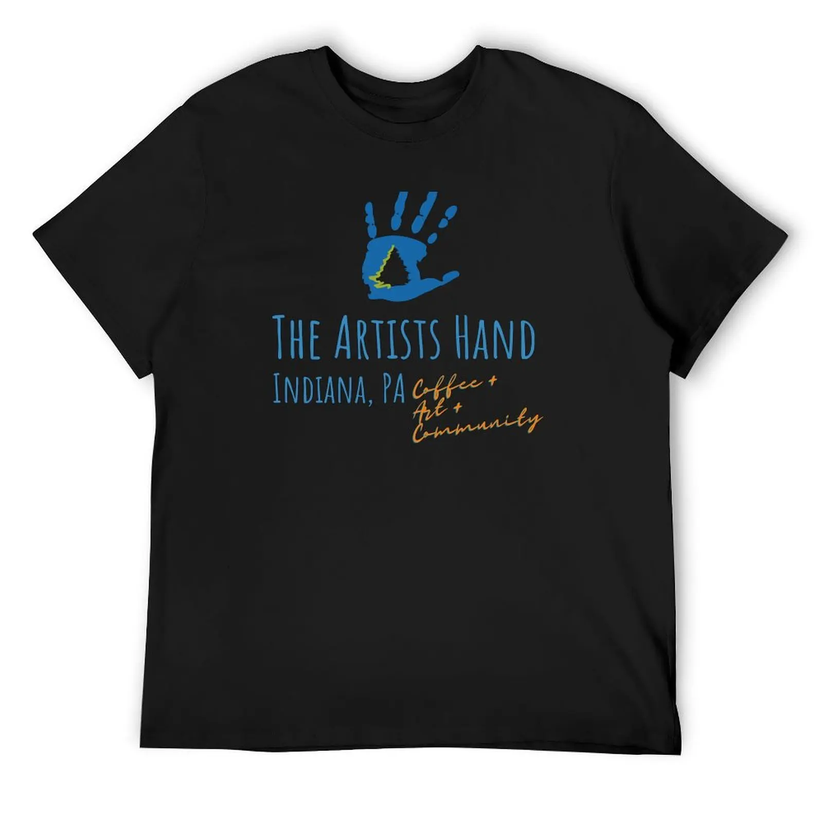 

The Artists Hand Sticker Coffee+ Art + Community T-Shirt topping vintage graphic tee essential t shirt anime shirts men