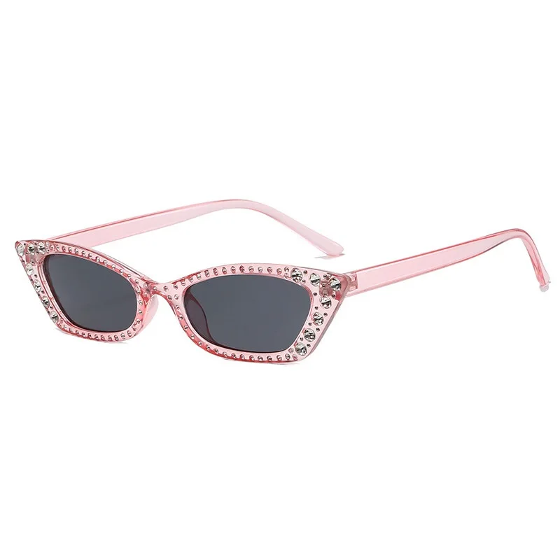 New Glitter Crystal Party Cat Eye Sunglasses for Women Rhinestone Frames Sun Glasses Sun Shades for Women Wholesale Gafas De Sol