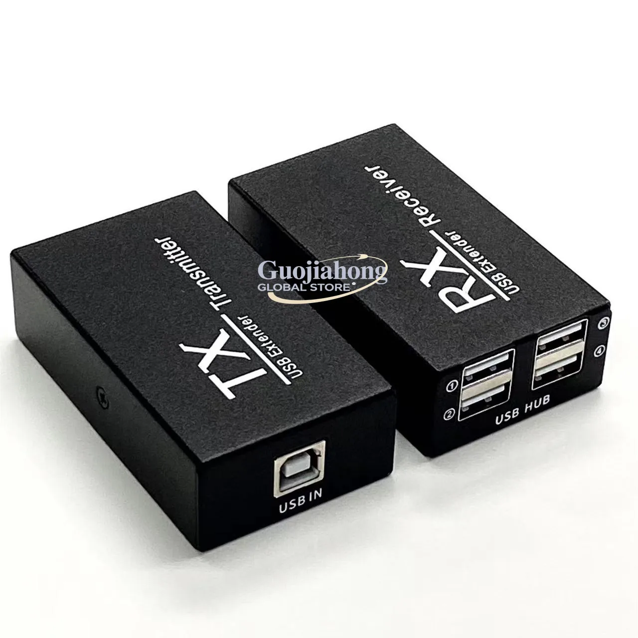 

RJ45 to USB transceiver extender, one-to-four 4 keyboard and mouse printer U disk 200M USB Extender