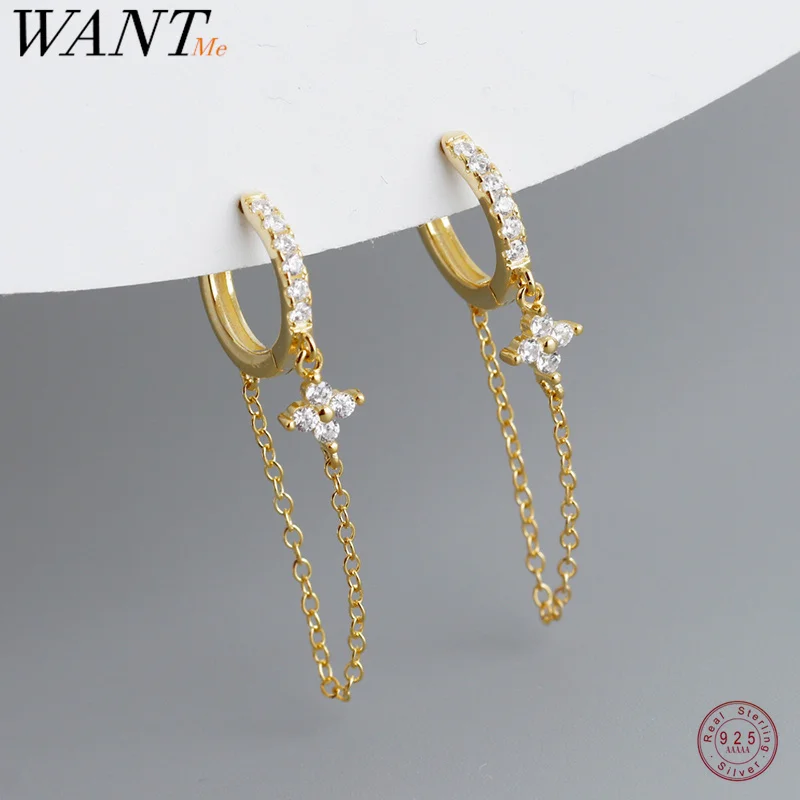 

Серьги-кольца WANTME из стерлингового серебра 925 пробы с цветочным узором и кисточками, модные, в богемном стиле, для женщин, подарок на вечеринку