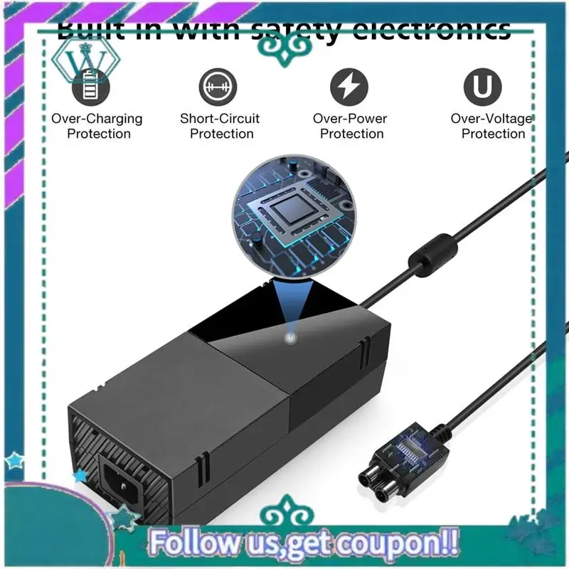 

Power Supply AC Adapter For One, Replacement Charger Brick For One EU Plug