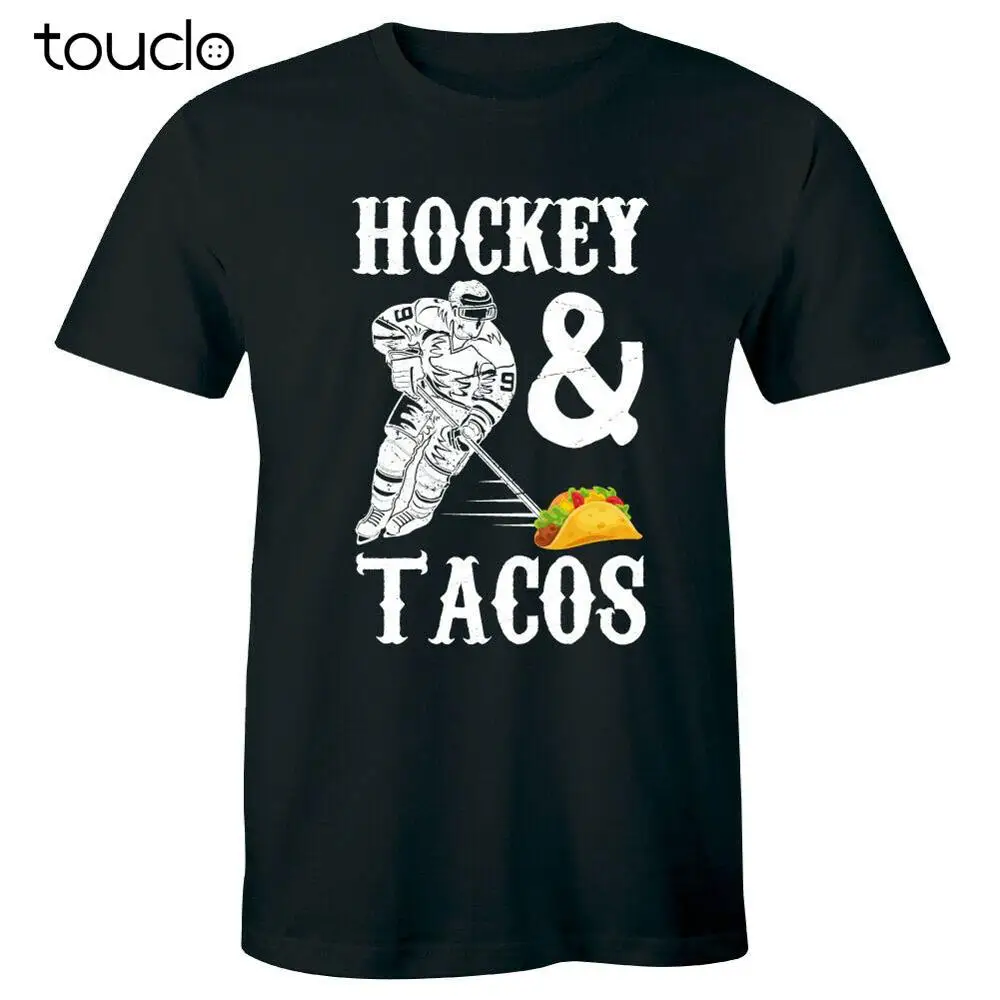 

New Hockey And Tacos Men'S T-Shirt Funny Sports Player Foodie Lover Tee Unisex S-5Xl Xs-5Xl Custom Gift Creative Funny Tee