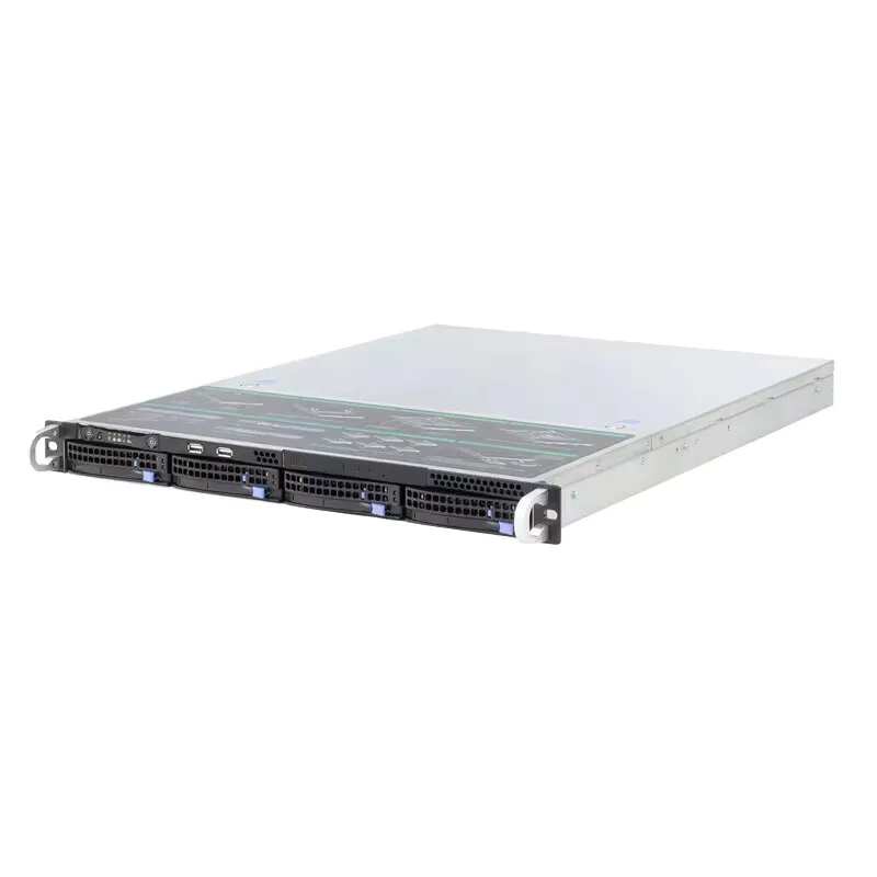 High Quality 19inch 1U 4HDD Bays 560MM Depth Rack-mounted Hot-swap Chassis Server Storage Case With 6GB Sata Backplane