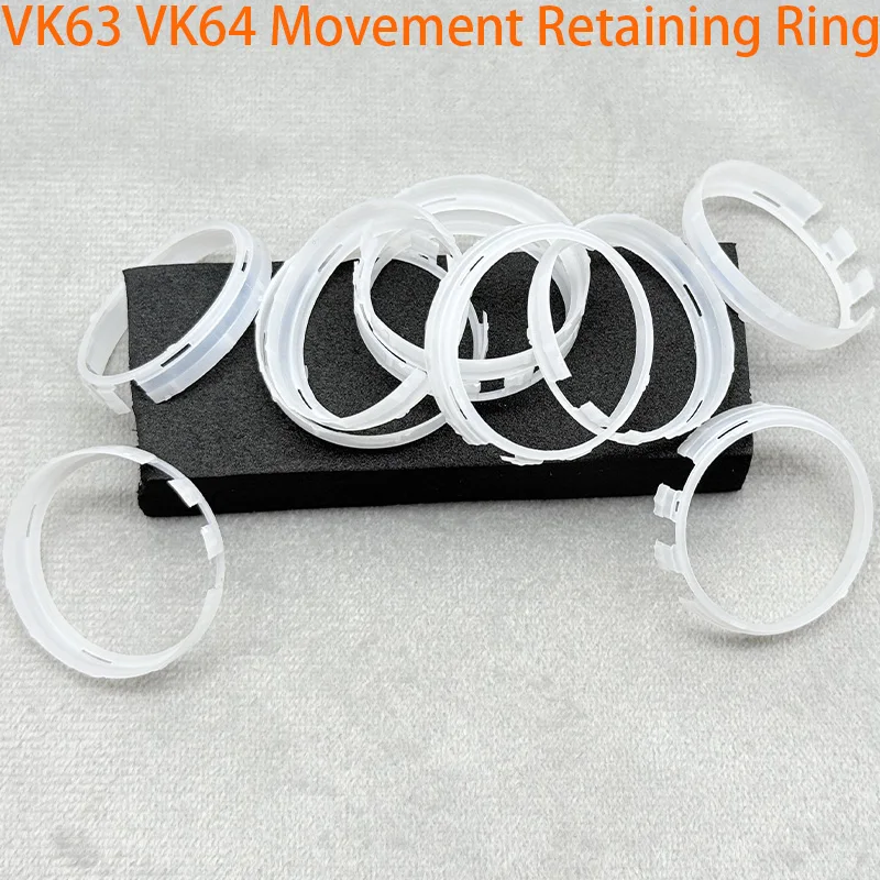 VK63 Movement Retaining Ring for Secure The Vk63 Movement Case Plastic Stent for VK63 Movement Holder Dial Watch Case Holder