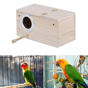 Little wooden reproduction box, parrot nest, nesting house, pigeon nest, Finch Home Tools 10 Main Sales Cage Cage - №3