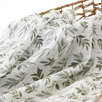 100% כותנה 2 שכבות מגבת רחצה לתינוק חדשנולד מוסלין צעיף