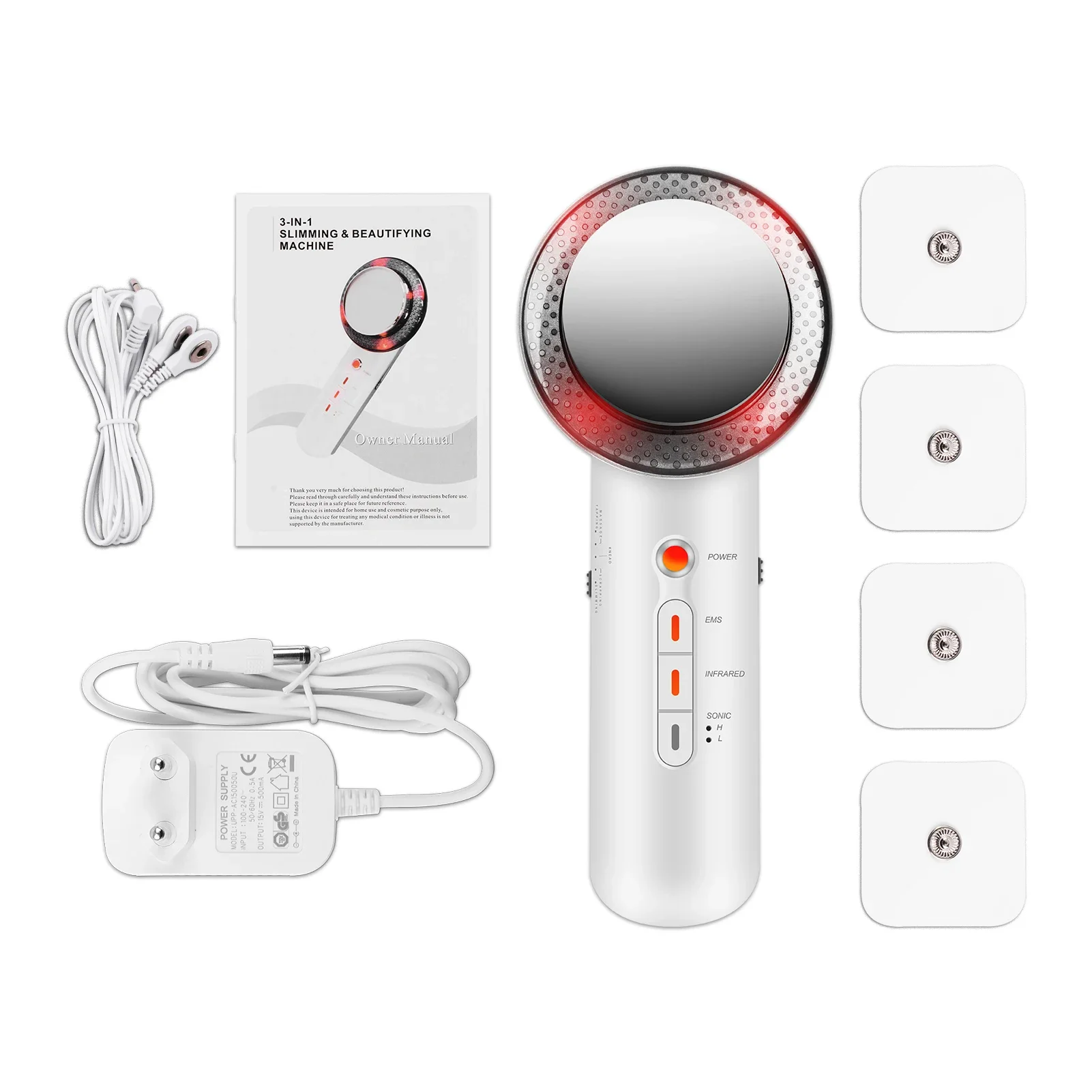 3 in 1 EMS Ultrasound Cavitation EMS Slimming Fat Burner Body Slim Massager Infrared Ultrasound Therapy tool Skin Tightening