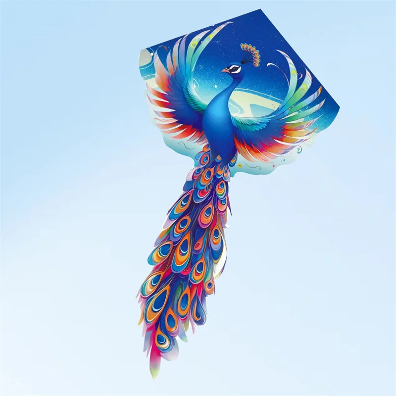 free shipping peacock kite wind kite Outdoor toys for children Power kite Child outdoor games fun toypeacock