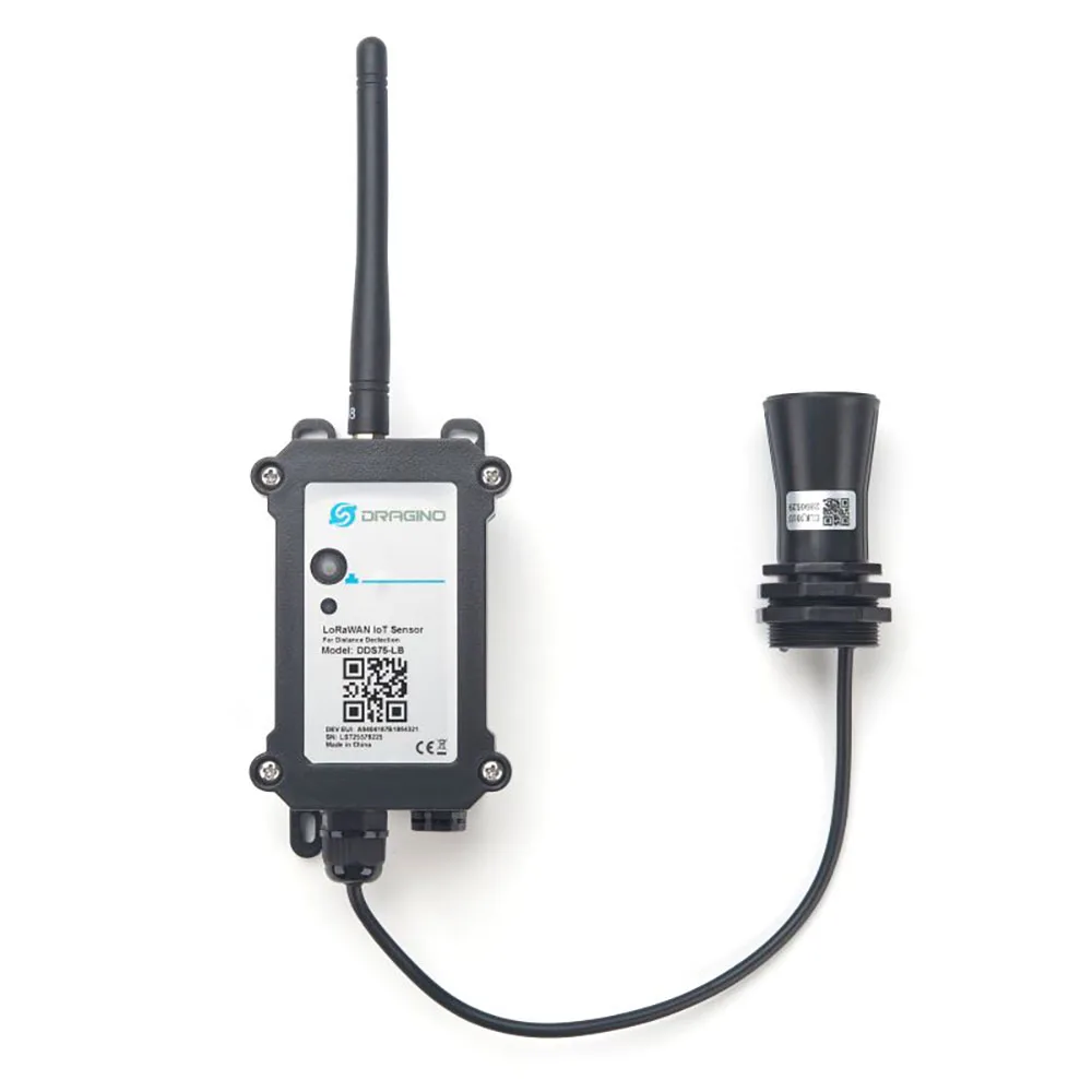 Dragino DDS75-LB DDS75-LS LoRaWAN Distance Detection Sensor V3 Version ultrasonic sensing technology for distance measurement