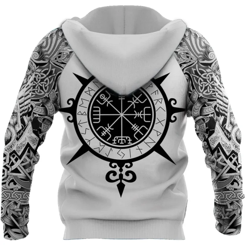 Fenrir Wolf Valknut Tattoo 3D Printed Men hoodies Harajuku Fashion Hooded Sweatshirt Autumn Unisex hoodie sudadera hombre