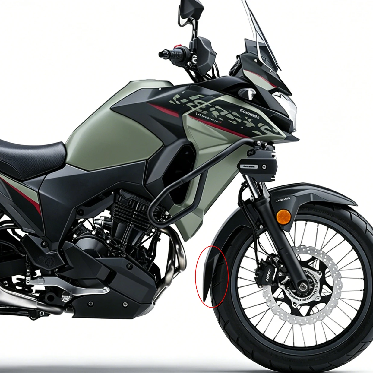 Motorcycle Front Rear Mudguard Extender Fender Hugger Splash Guard for Kawasaki VERSYS X300 2017- VERSYS-X 300 Tourer 2023-