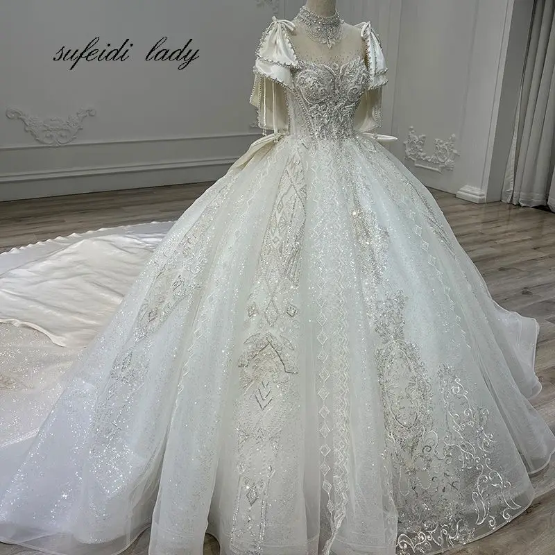 SUFEIDI-LADY Design Real Work Photos Wedding Dress 2022  Luxury Series Bridal Dress