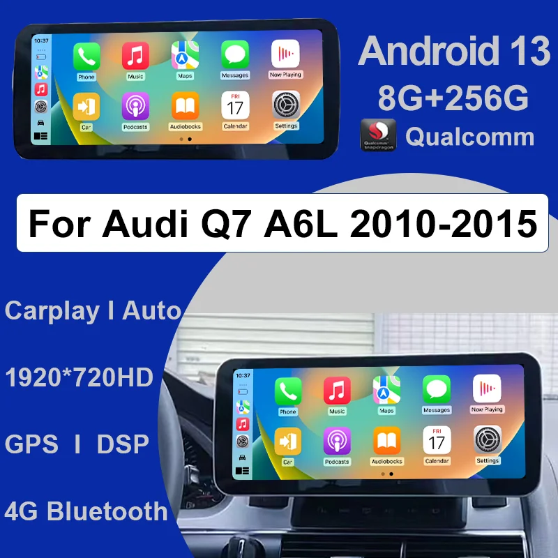 

Qualcomm Android13 For Audi A6L Q7 8G+256G 12.5" Car Radio Multimedia Player Navigation Factory Price Stereo Video GPS CarPlay