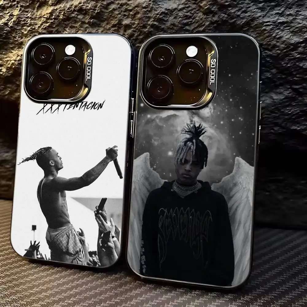 

Popular Rapper X-XXXTentacionS Phone Case For iPhone 17,16,15,14,13,12,11 Plus,Pro Max,XS,Colorful Silver Black Cover