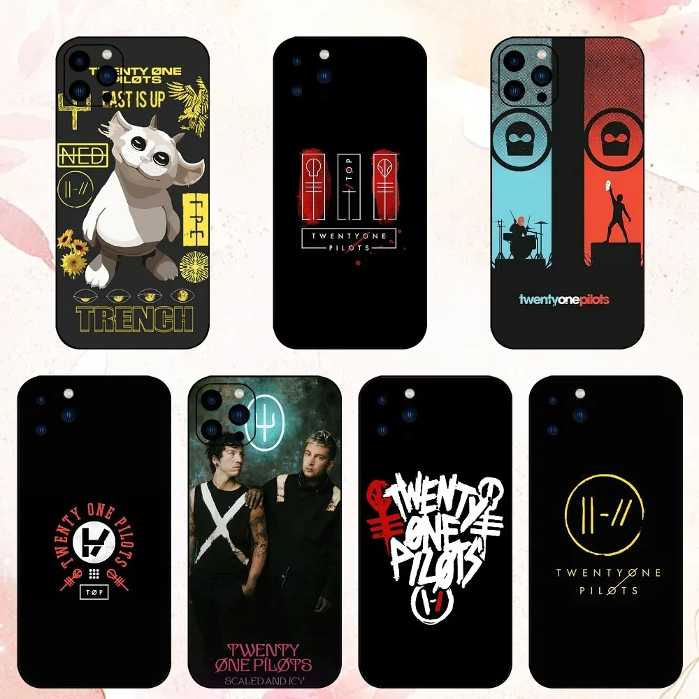 T-Twenty O-One P-Pilots Phone Case For iPhone 15 14 13 12 Mini 11 Pro Max X XR XS 8 SE Plus Shell