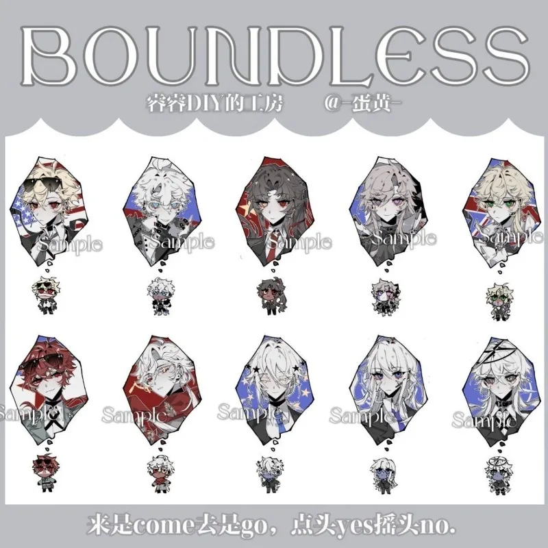 CountryHumans CH Star Acrylic Keychain Fanmade Fandom Merchandise Gift Locker Key Ornament Itabag Stuffed Pet Carrier Bag Decor