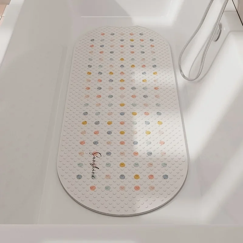 Cute Pattern PVC Bath Mat Soft Massage Foot Pad Shower Mat Safe Bathroom Carpet For Kids Home Bathroom