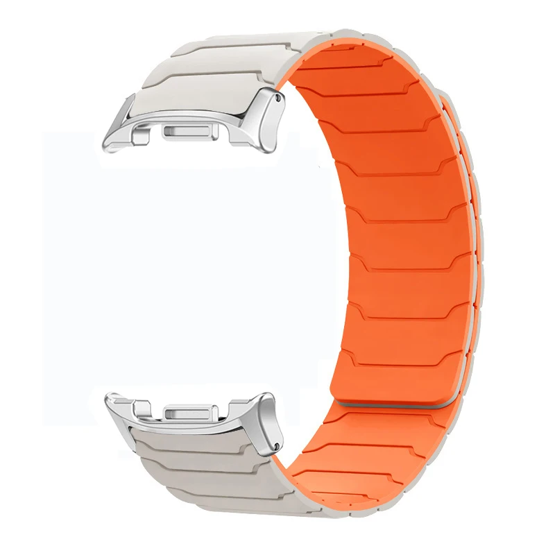 Siliconen magnetische band voor Samsung Galaxy Watch Watch Ultra 2025 47 mm armband voor Galaxy 8 40 mm 44 mm / 8Classic 46 mm sportband