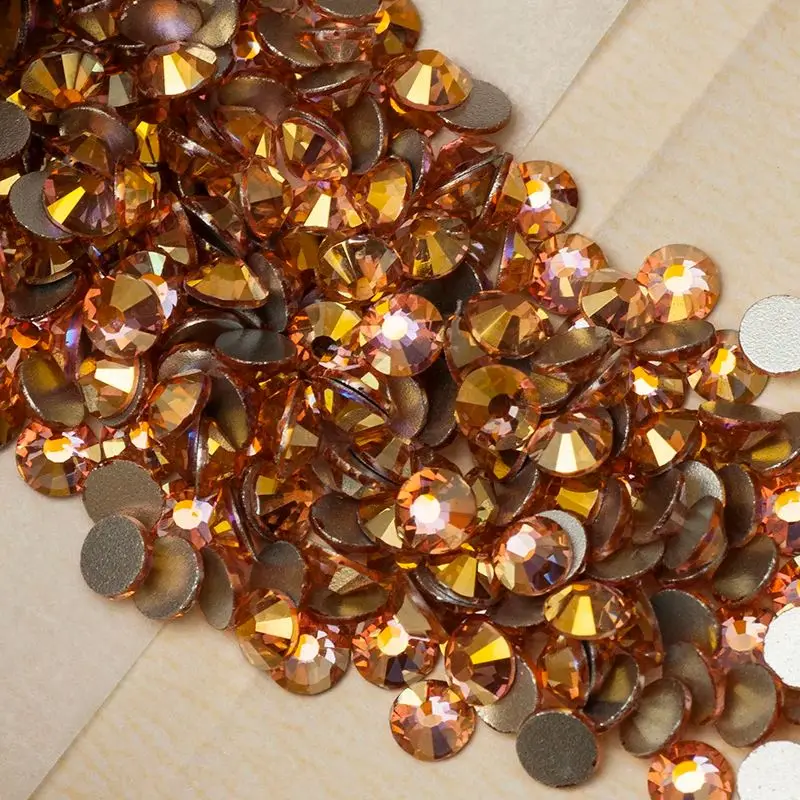 Light Light Peach AB Crystal Stones Flat Back Non-Hotfix SS16 SS20 SS30 for Nail Art Glue-On Strass Rhinestones Best Quality - Aliexpress Deal