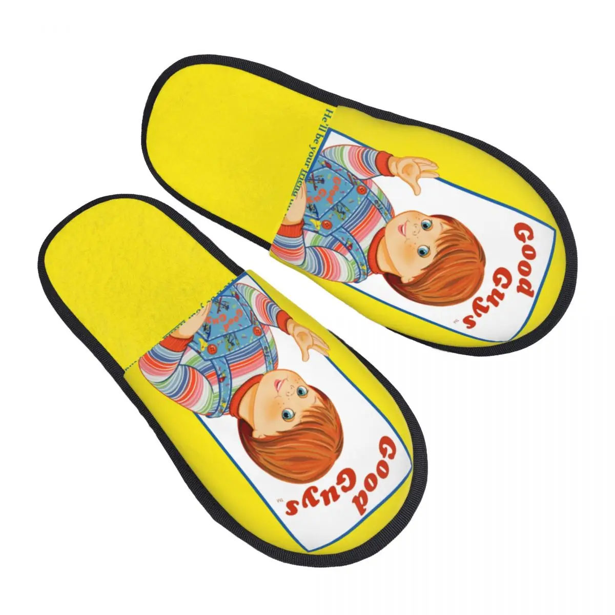 

Custom Print Women Child's Play Good Guys Chucky House Slippers Soft Warm Memory Foam Fluffy Slipper Indoor Outdoor Shoes