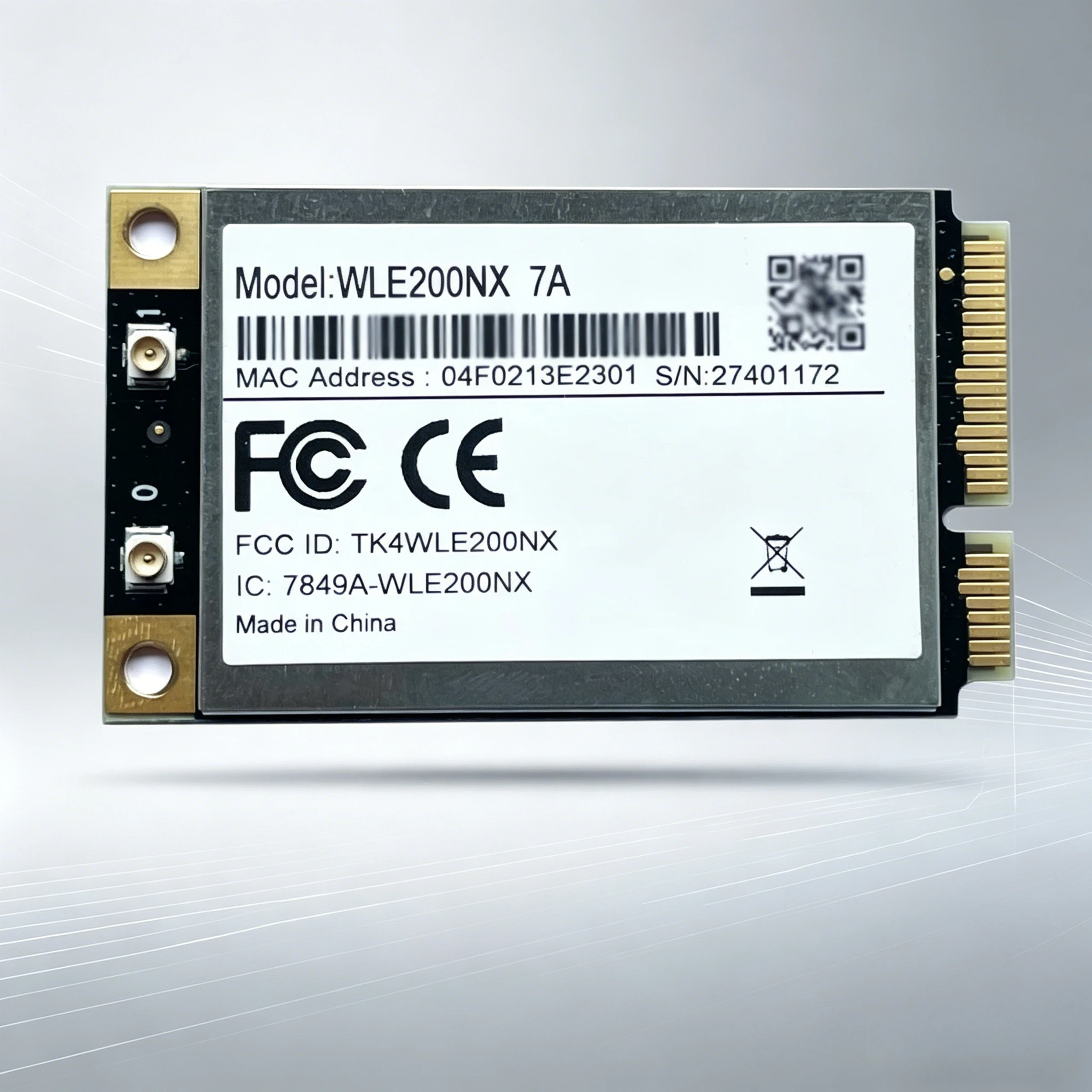 Módulo WIFI Inalámbrico Compex WLE200NX 802.11bgn PCI Express Mini Card Qualcomm Atheros AR9280 Doble Banda 2.4GHz 5GHz 2x2 MIMO
