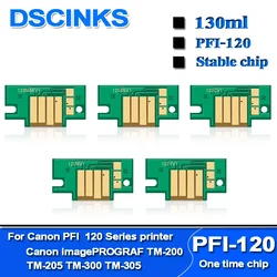 PFI-120 Permanent Chip For Canon imagePROGRAF TM-200 TM200 TM-205 TM-300 TM-305 TM300 TM305 Printer Cartridge PFI120 Chips