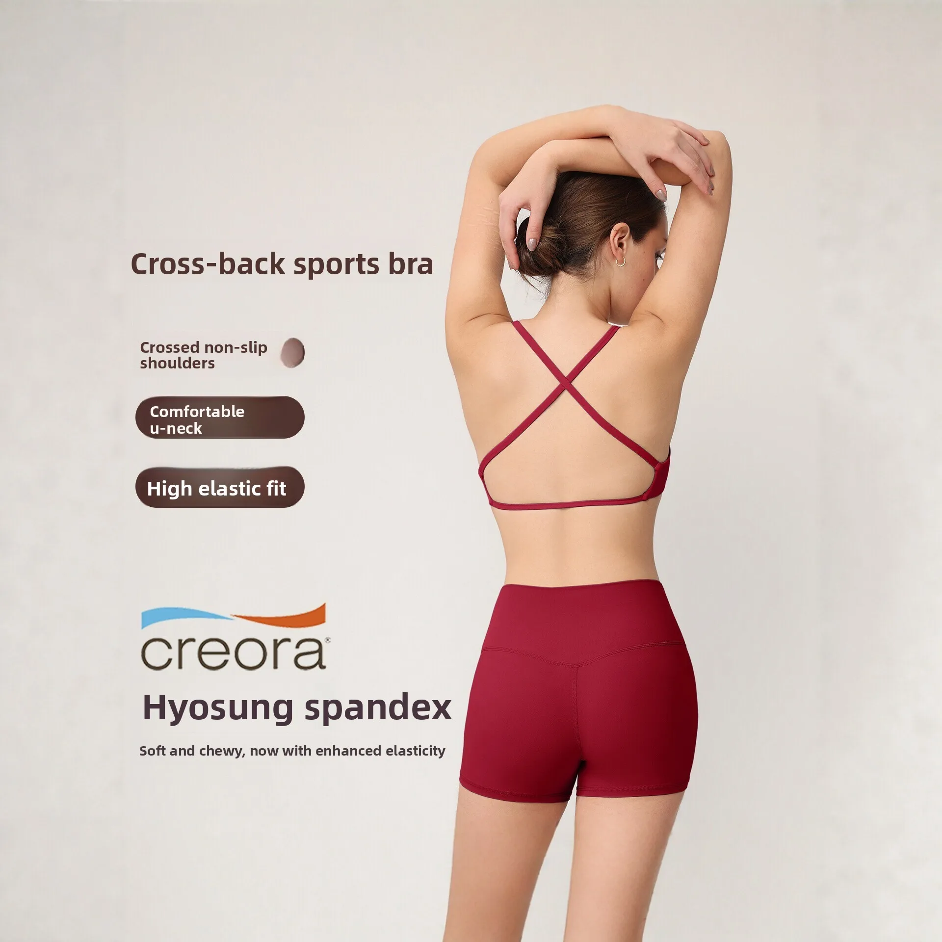 High-Impact Sports Bra for Women, Anti-Bounce & Anti-Sagging Yoga Top, Crossback Fitness & Pilates Set