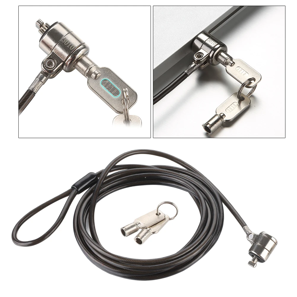 

Laptop Lock Zinc Alloy Notebook Computer Security Locks for Home Dormitory Office Anti Theft Portable Coding Key