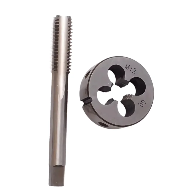 1 SET HSS Metric Right Hand Screw tap and die  M30 M32 M33 M34 X0.5 X0.75 X1 X2X3 Round dies Fine Thread Straight Flute taps