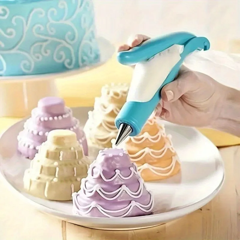 Cake Decorating Tool Set Cake Decorating Pen Baking Tool Kit Pastry Icing Piping Bag Cookie Cream Squeeze Gun Baking Supplies