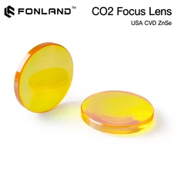 Fonland Focus Lens USA CVD ZnSe DIA 12 15 18 19.05 20 FL 38.1 50.8 63.5 76.2 101.6 127mm for CO2 Laser Engraving Cutting Machine