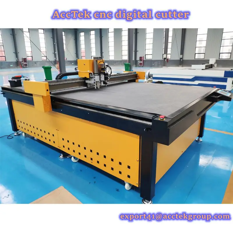 Digital Clothing Fabric Automatic Cutting Machine Cut Textiles Cut Cnc Fabric Circular Knife Cutter AKZ1625