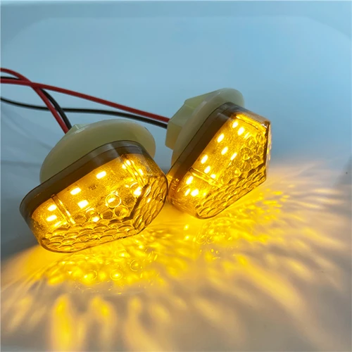 Imagen 2 del producto 1 par ​ Intermitentes para motocicleta, indicador LED, luces fotográfico intermitentes, Motor de bombilla para Yamaha YZF R1 R6 R6S R3 R6S FZ1 FZ6 FAZER