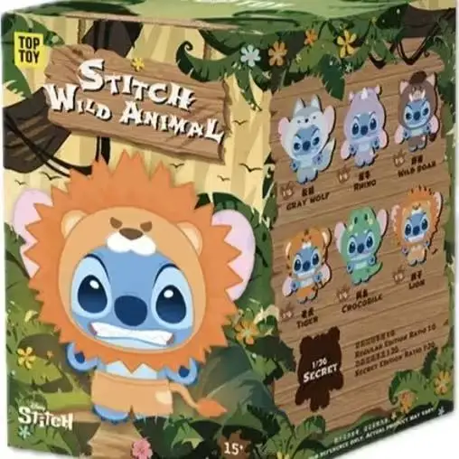 TOP TOY Stitch Wildlife Series Blind Box - Figurki kolekcjonerskie z serii Stitch Wildlife - Transformacja zwierząt z Lilo i Stitch od Disneya