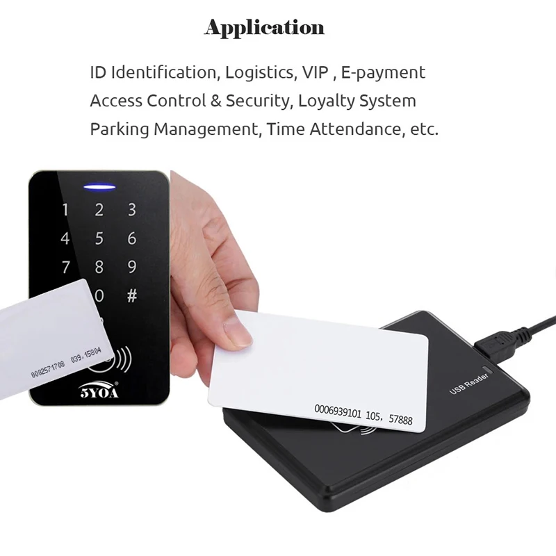 5PCS Quality Assurance EM ID CARD Read Only 4100 4102 Reaction ID Card 125KHZ RFID Card Fit For Access Control Time Attendance
