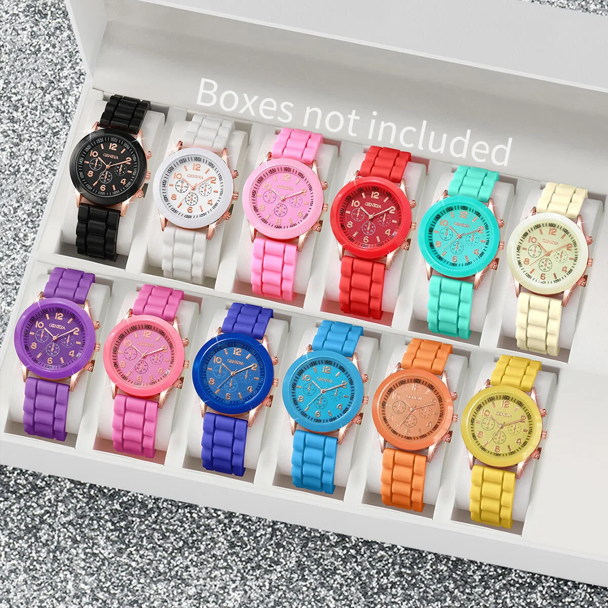 12PCS/Set Fashion Women Watches Casual Ladies Round Dial Quartz Watch Reloj Mujer Relogio Feminino（Without Box）