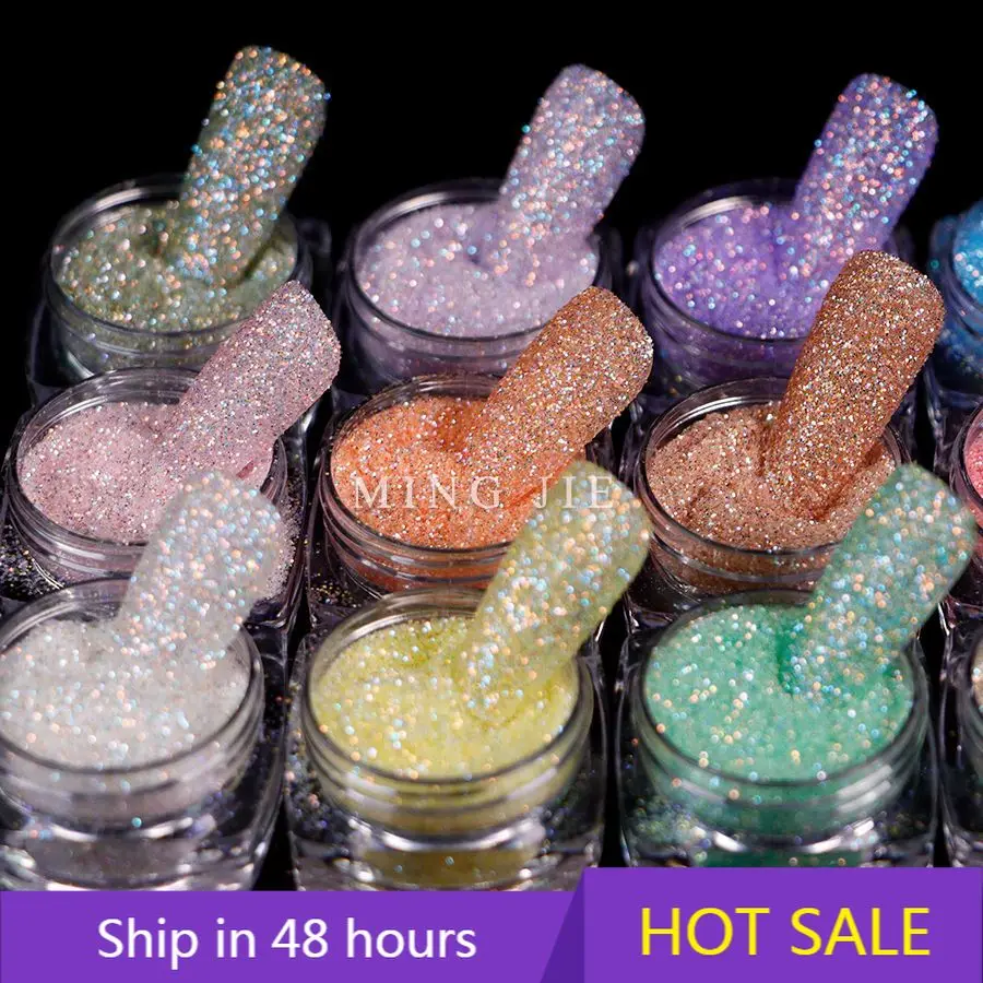 

YTYIN 26 Colors Holographic Iridescent Fine Glitter Dust Diamond Nail Glitter Powder for Nail Resin