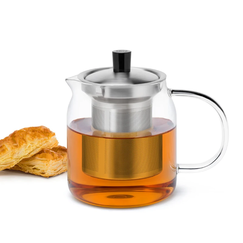 

SAMADOYO-Heat-Resistant Glass Teapot, Large Capacity Tea Maker, Tea Water Separation and Filtration, Household Teapot